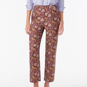 J. Crew Collection women’s silk pants jungle cat print size 6